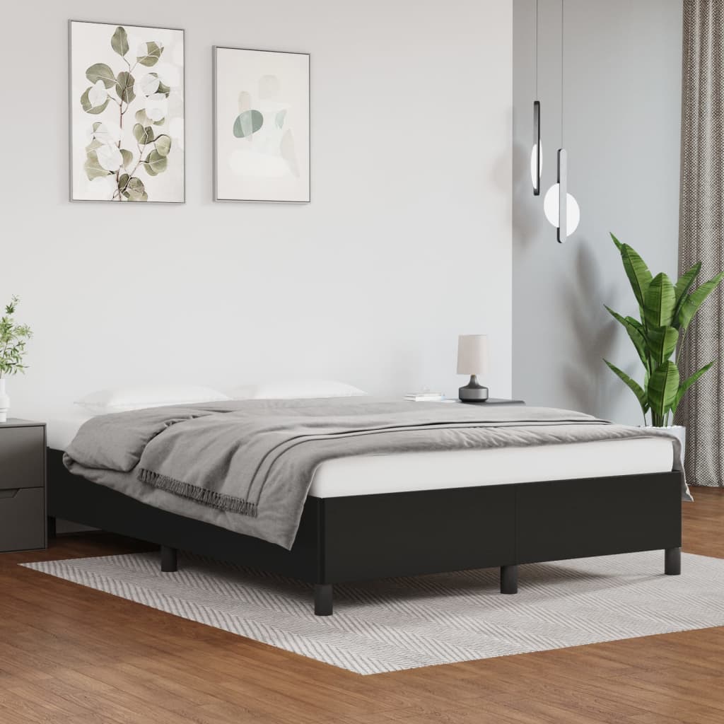 vidaXL Bed Frame Upholstered Platform Bed Base Frame for Bedroom Faux Leather-8