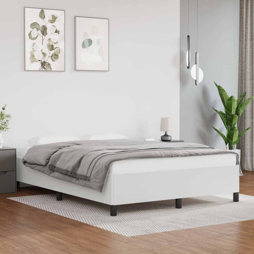 vidaXL Bed Frame Upholstered Platform Bed Base Frame for Bedroom Faux Leather-1