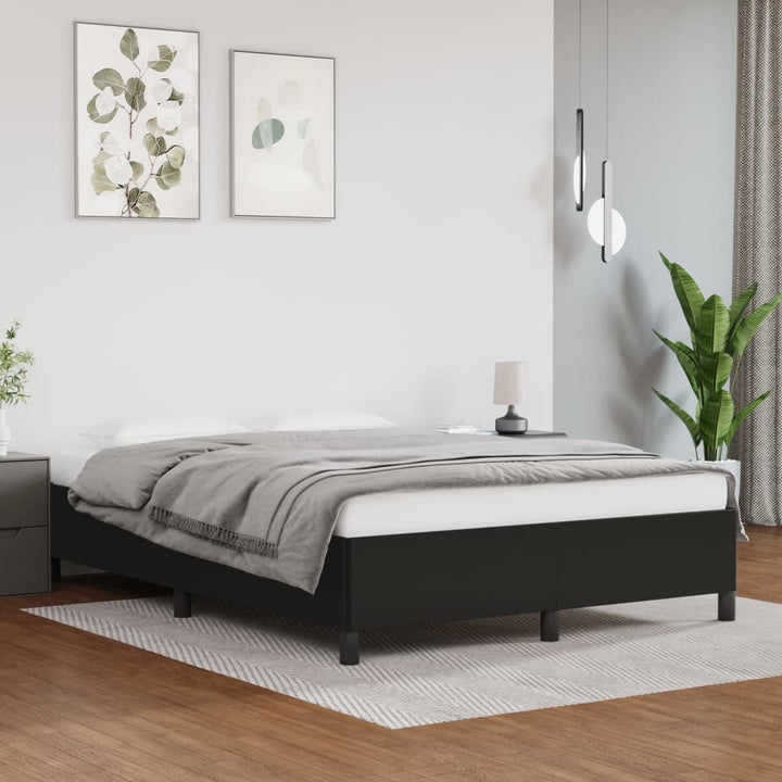 vidaXL Bed Frame Upholstered Platform Bed Base Frame for Bedroom Faux Leather-13