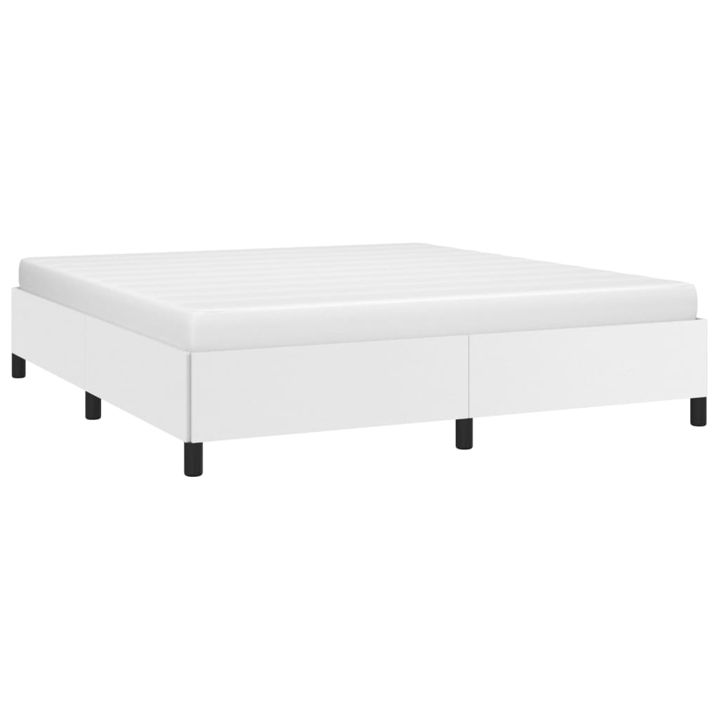 vidaXL Bed Frame Upholstered Platform Bed Base Frame for Bedroom Faux Leather-43