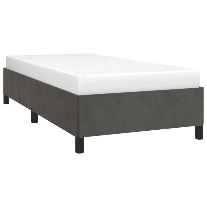 vidaXL Bed Frame Upholstered Platform Bed with Wooden Slats Support Velvet-28