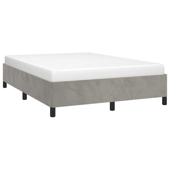 vidaXL Bed Frame Upholstered Platform Bed with Wooden Slats Support Velvet-78