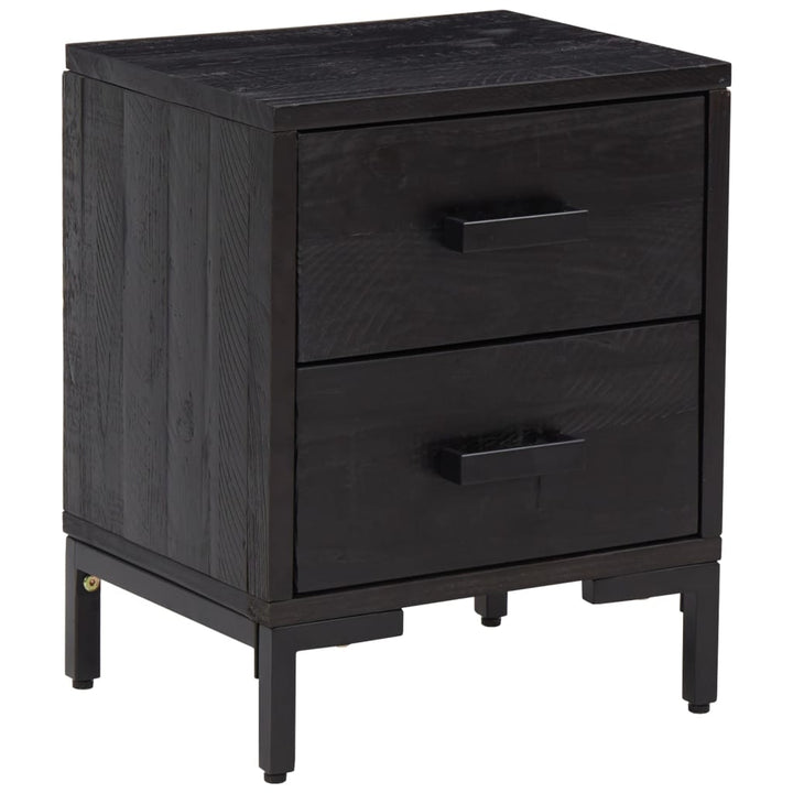 vidaXL Nightstand Bedside End Side Table with Drawer Furniture Solid Wood Pine-20