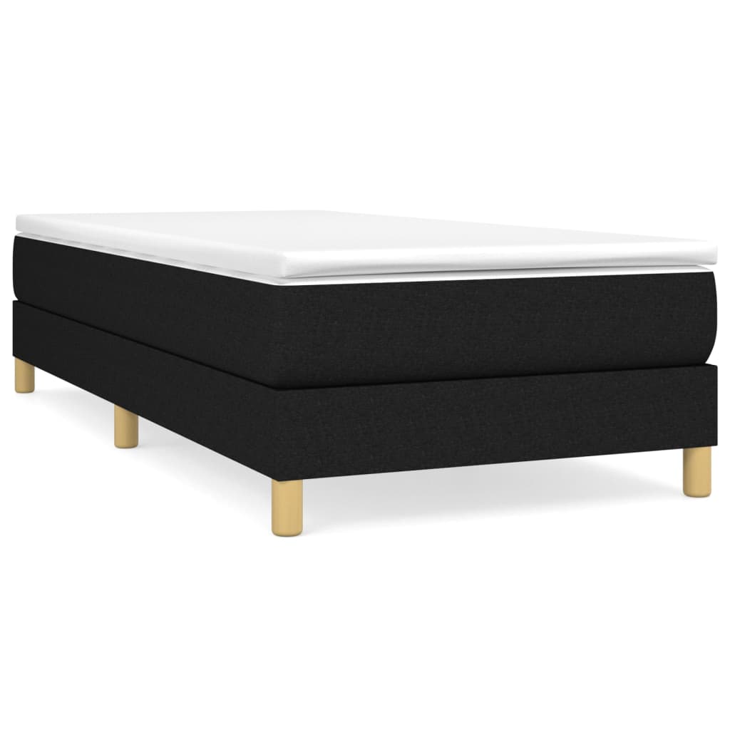 vidaXL Box Spring Bed Base Platform Bed Frame with Mattress for Bedroom Fabric-13