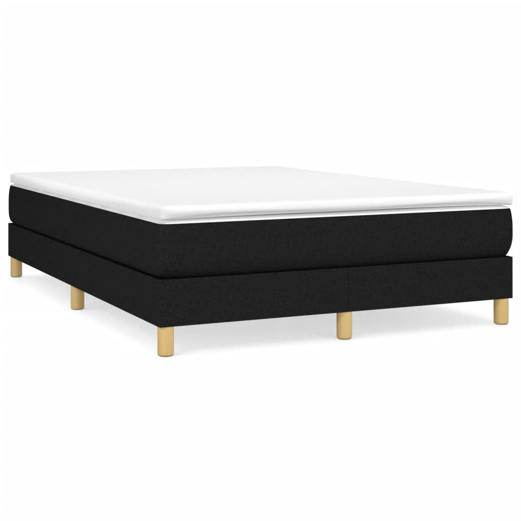 vidaXL Box Spring Bed Base Platform Bed Frame with Mattress for Bedroom Fabric-15