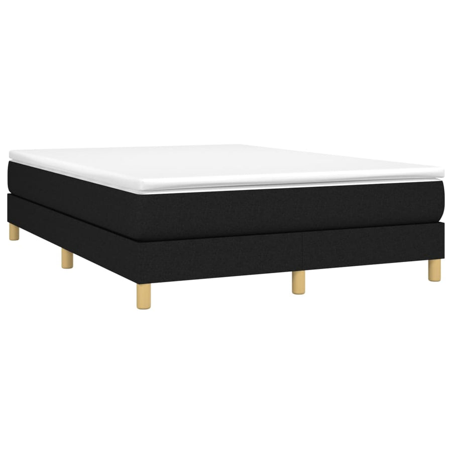 vidaXL Box Spring Bed Base Platform Bed Frame with Mattress for Bedroom Fabric-70