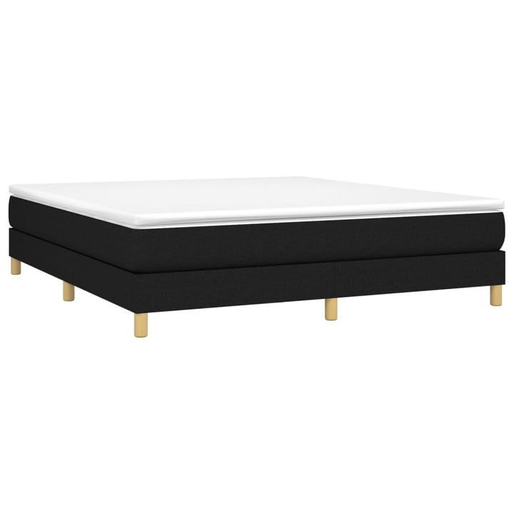 vidaXL Box Spring Bed Base Platform Bed Frame with Mattress for Bedroom Fabric-74