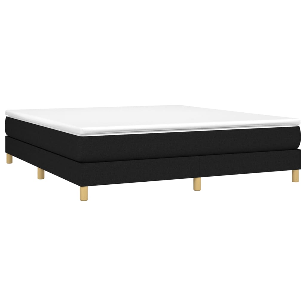 vidaXL Box Spring Bed Base Platform Bed Frame with Mattress for Bedroom Fabric-78