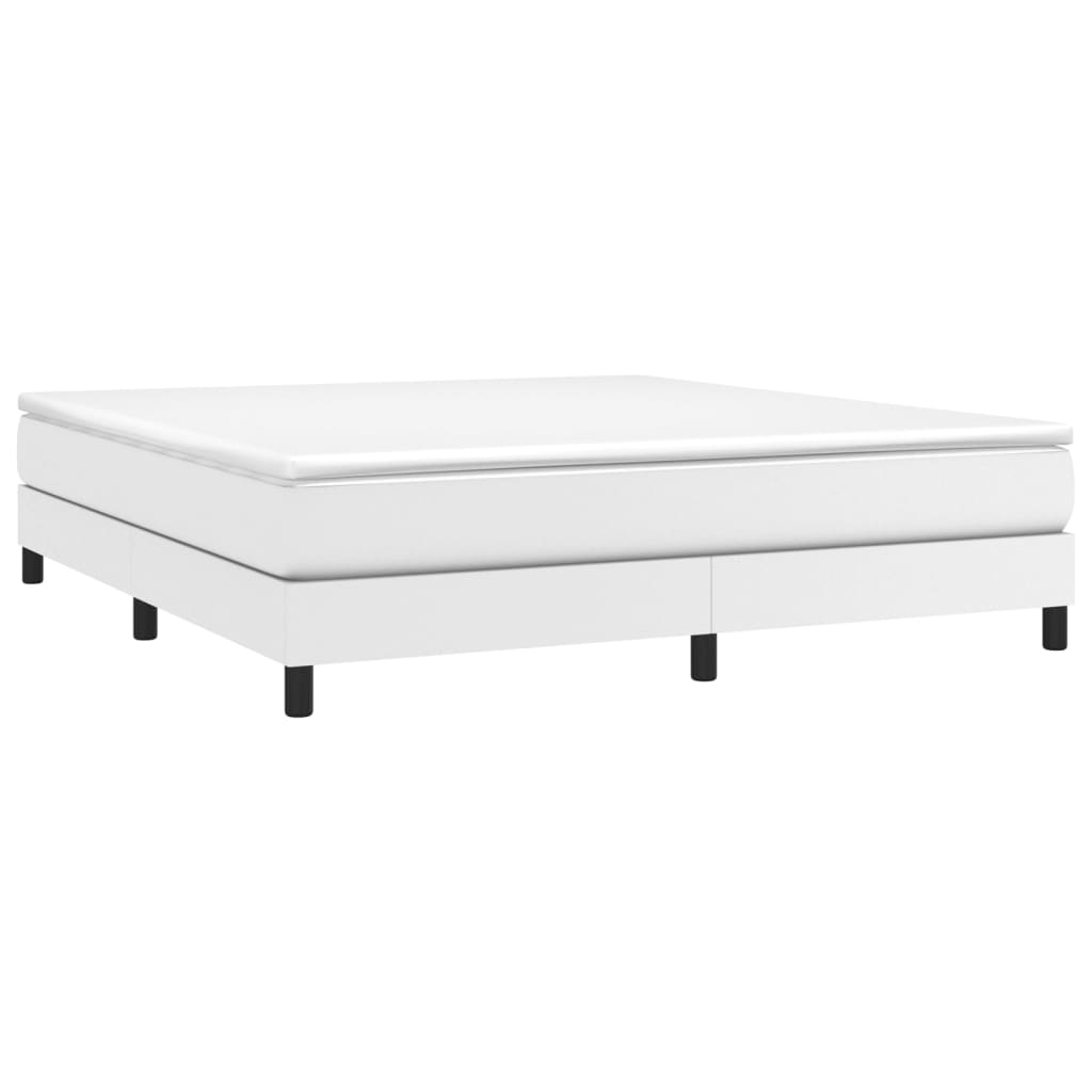 vidaXL Bed Frame Box Spring Bed Base with Mattress for Bedroom Faux Leather-36