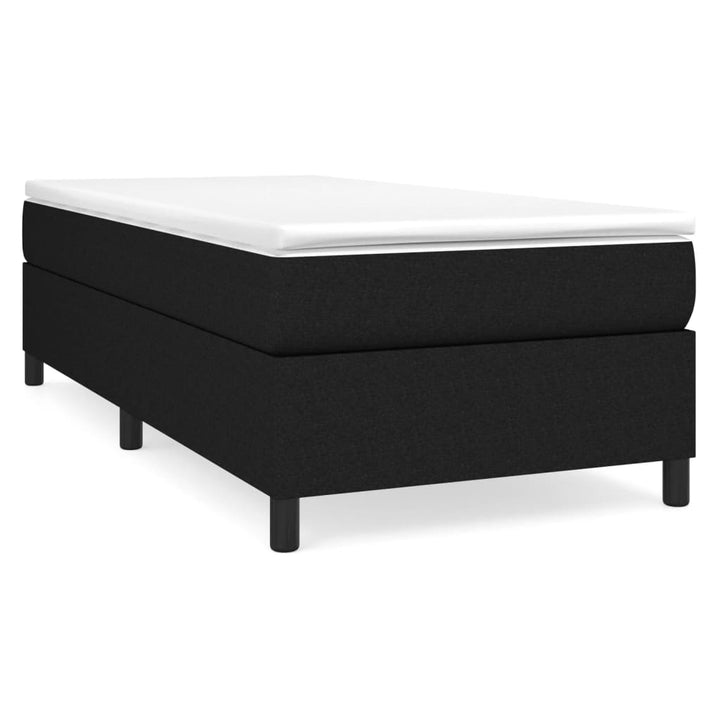 vidaXL Box Spring Bed with Mattress Black 72"x83.9" California King Fabric-59