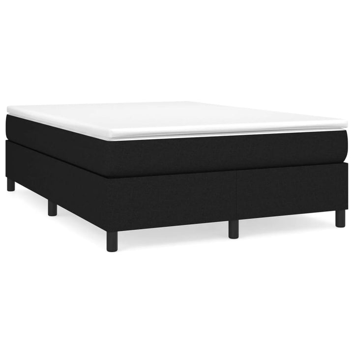 vidaXL Box Spring Bed with Mattress Black 72"x83.9" California King Fabric-55