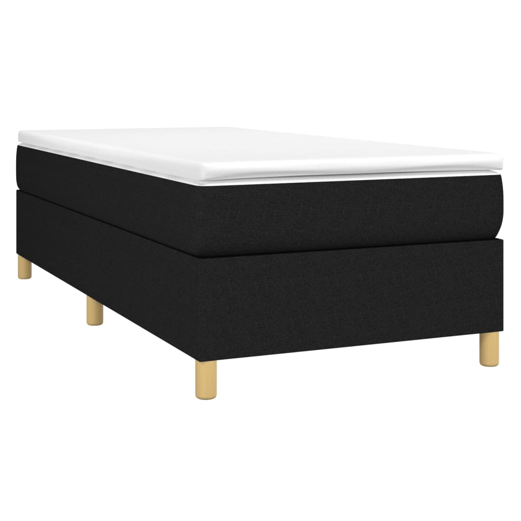 vidaXL Box Spring Bed Base Platform Bed Frame with Mattress for Bedroom Fabric-48