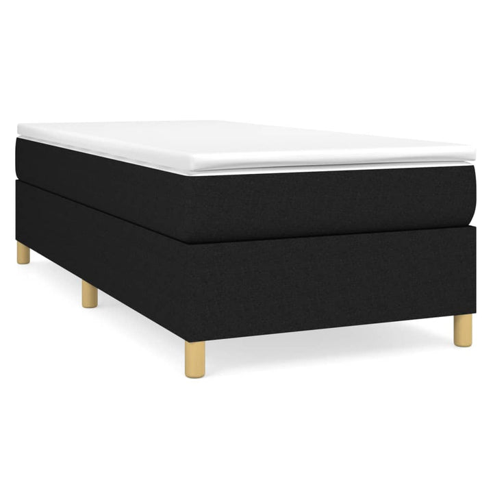 vidaXL Box Spring Bed Base Platform Bed Frame with Mattress for Bedroom Fabric-19