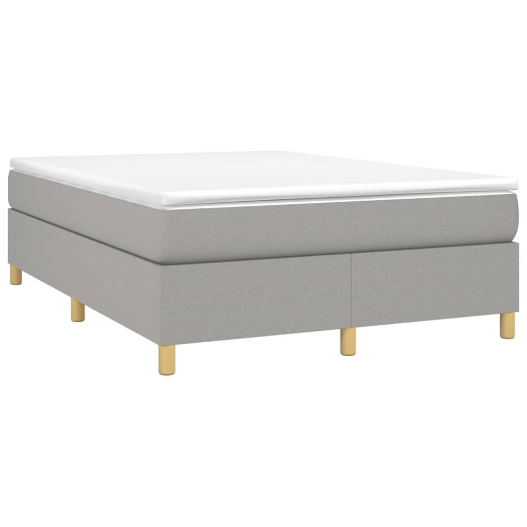 vidaXL Box Spring Bed Base Platform Bed Frame with Mattress for Bedroom Fabric-26