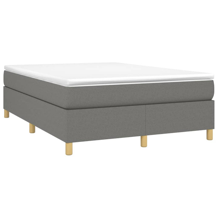 vidaXL Box Spring Bed Base Platform Bed Frame with Mattress for Bedroom Fabric-22
