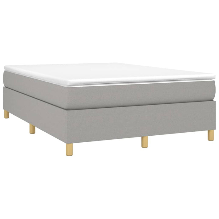 vidaXL Box Spring Bed Base Platform Bed Frame with Mattress for Bedroom Fabric-44