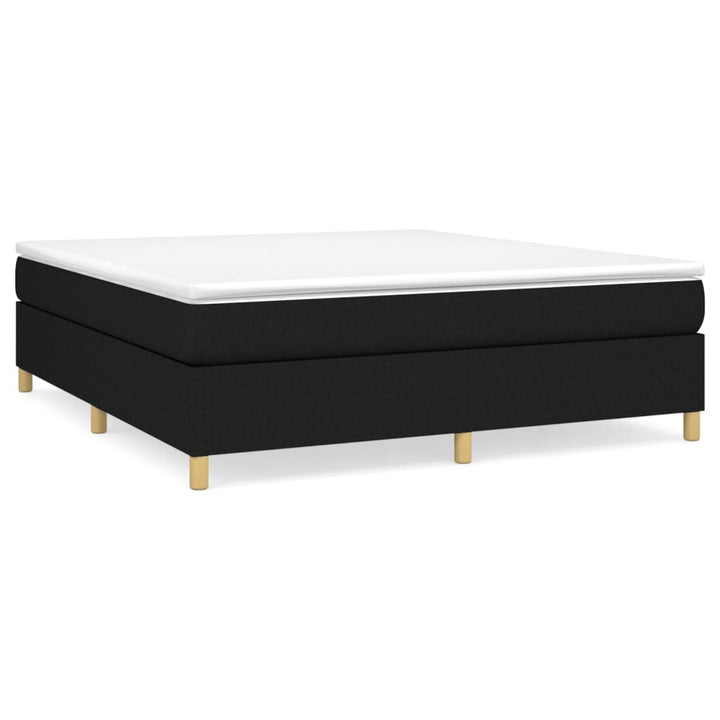 vidaXL Box Spring Bed Base Platform Bed Frame with Mattress for Bedroom Fabric-17