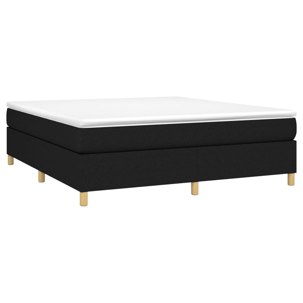 vidaXL Box Spring Bed Base Platform Bed Frame with Mattress for Bedroom Fabric-58