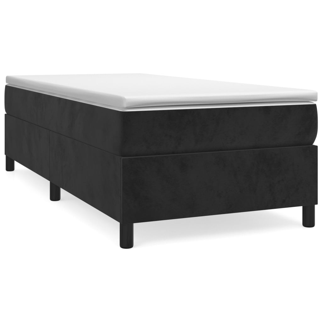 vidaXL Bed Frame Box Spring Platform Bed with Mattress for Bedroom Velvet-36