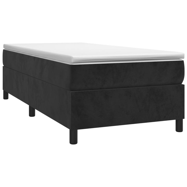 vidaXL Bed Frame Box Spring Platform Bed with Mattress for Bedroom Velvet-12
