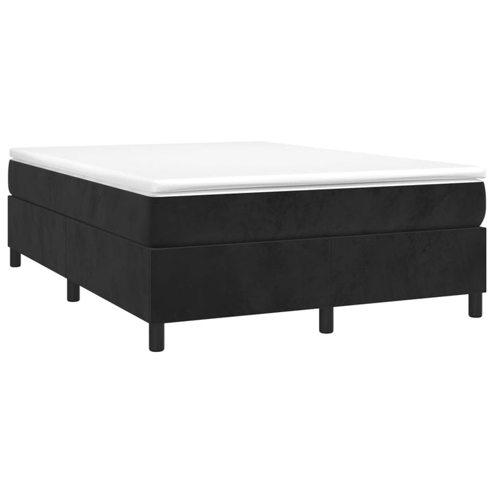 vidaXL Bed Frame Box Spring Platform Bed with Mattress for Bedroom Velvet-60