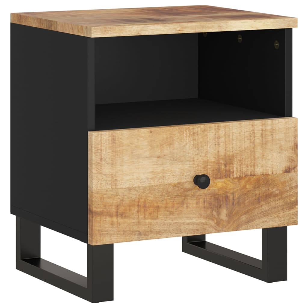 vidaXL Cabinet Storage Accent Nightstand End Table for Bedroom Solid Wood-23
