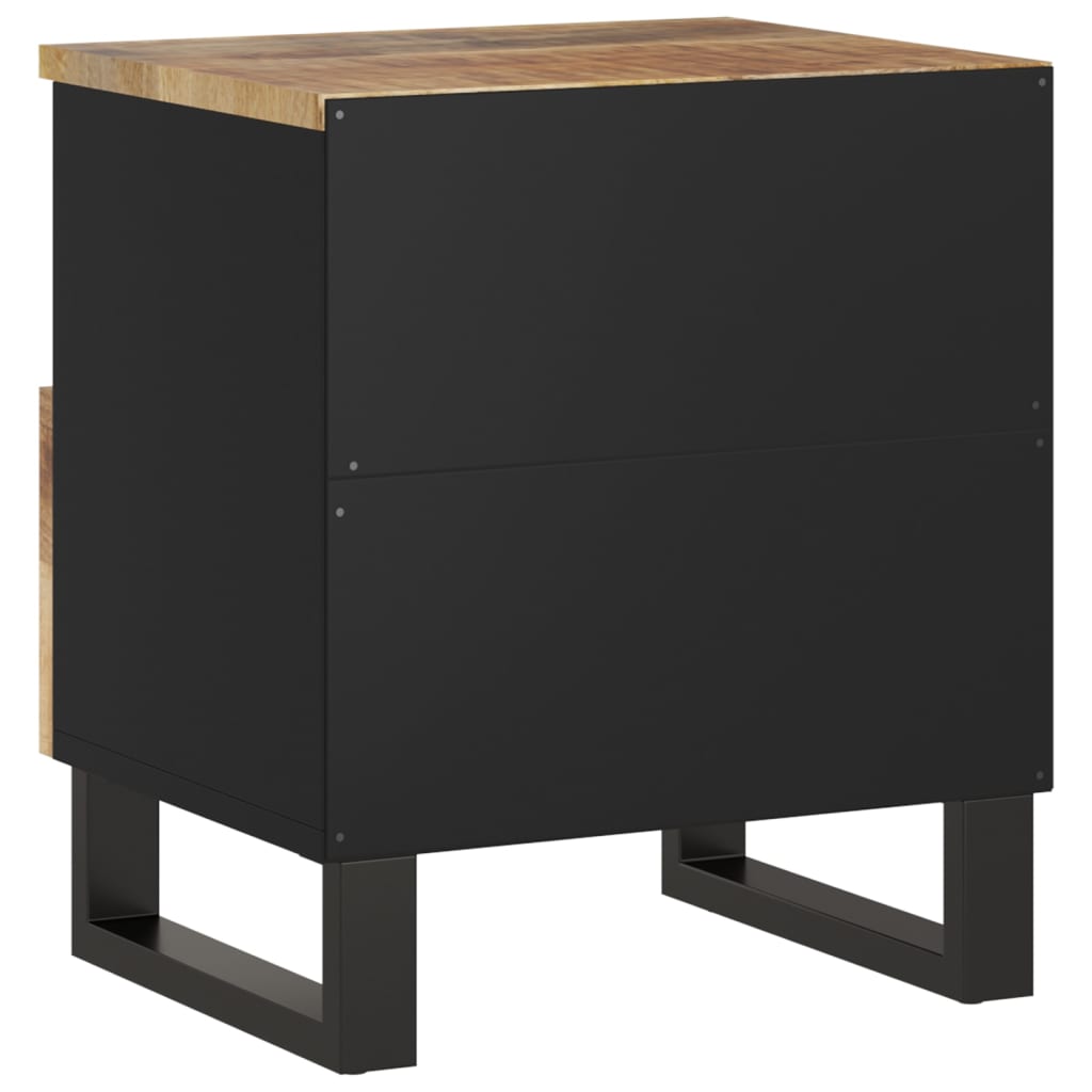 vidaXL Cabinet Storage Accent Nightstand End Table for Bedroom Solid Wood-43