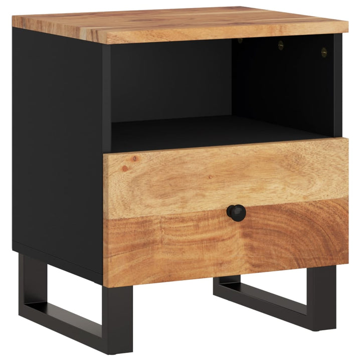 vidaXL Cabinet Storage Accent Nightstand End Table for Bedroom Solid Wood-65