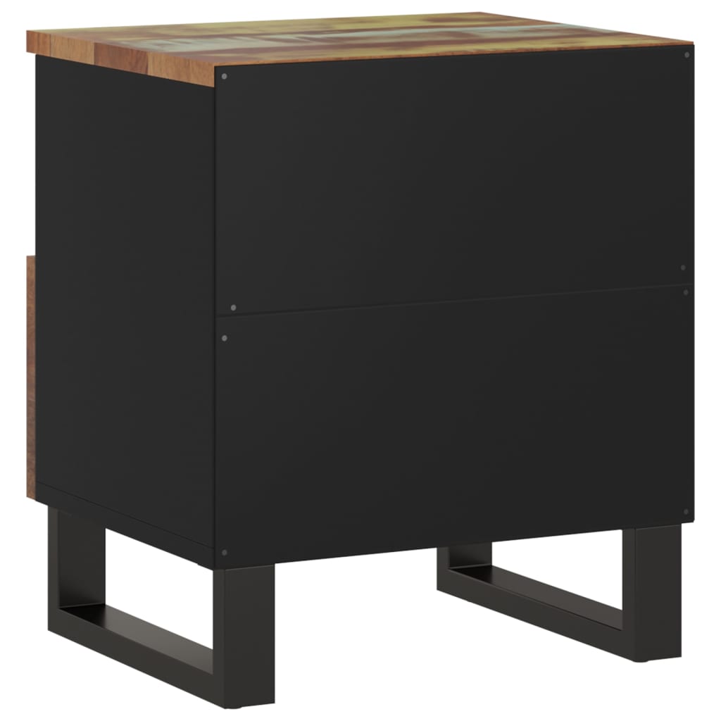 vidaXL Cabinet Storage Accent Nightstand End Table for Bedroom Solid Wood-61