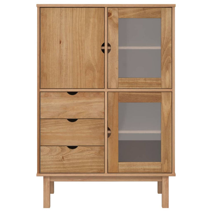 vidaXL Cabinet Storage Buffet Cabinet for Dining Room OTTA Solid Wood Pine-7