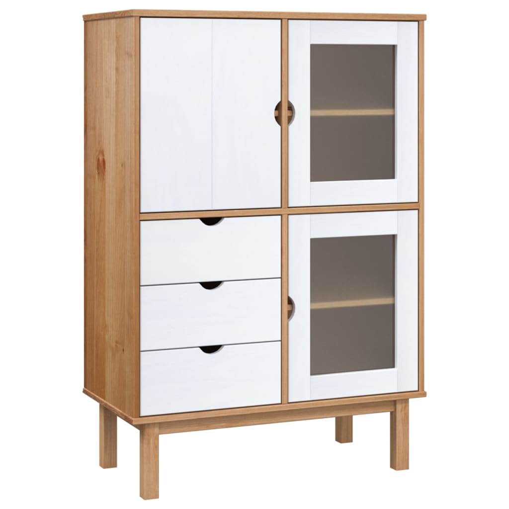 vidaXL Cabinet Storage Buffet Cabinet for Dining Room OTTA Solid Wood Pine-4