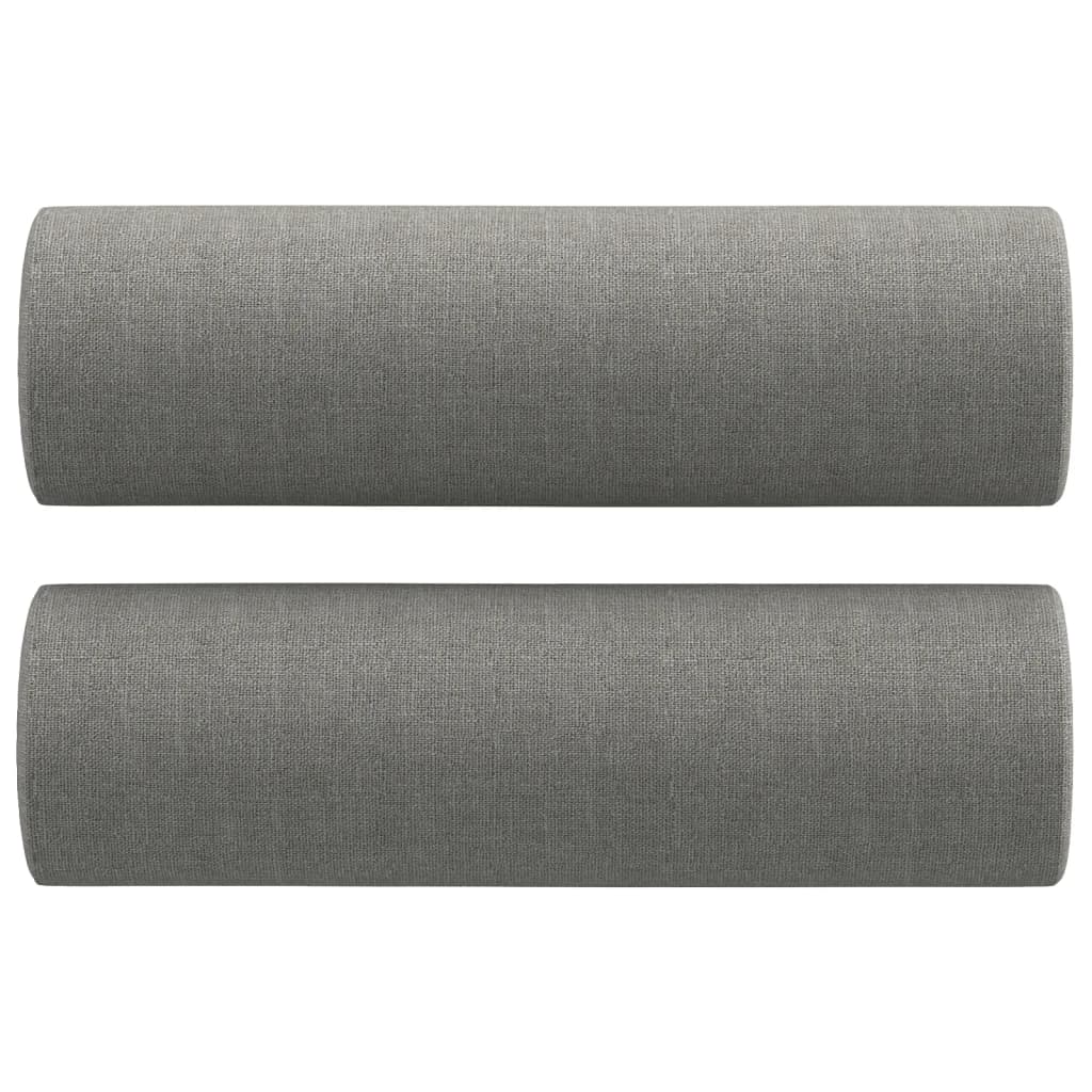 vidaXL 2-Seater Sofa with Pillows&Cushions Dark Gray 55.1" Fabric-20