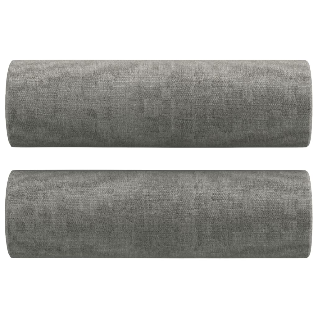 vidaXL 2-Seater Sofa with Pillows&Cushions Dark Gray 55.1" Fabric-4