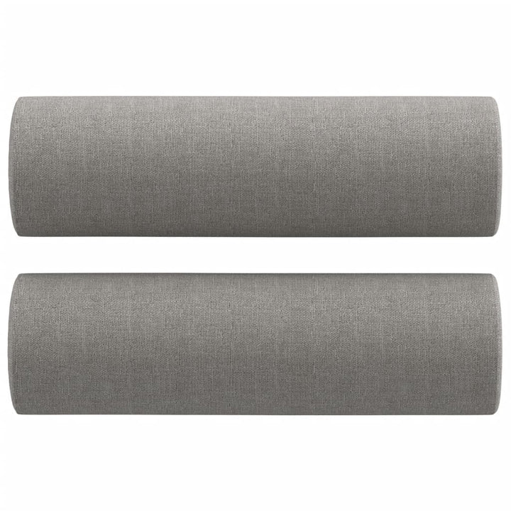 vidaXL 2-Seater Sofa with Pillows&Cushions Dark Gray 55.1" Fabric-45