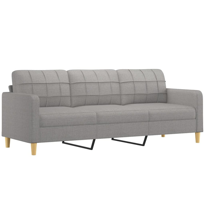 vidaXL 2-Seater Sofa with Pillows&Cushions Dark Gray 55.1" Fabric-38