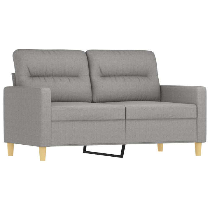 vidaXL 2-Seater Sofa with Pillows&Cushions Dark Gray 47.2" Fabric-45
