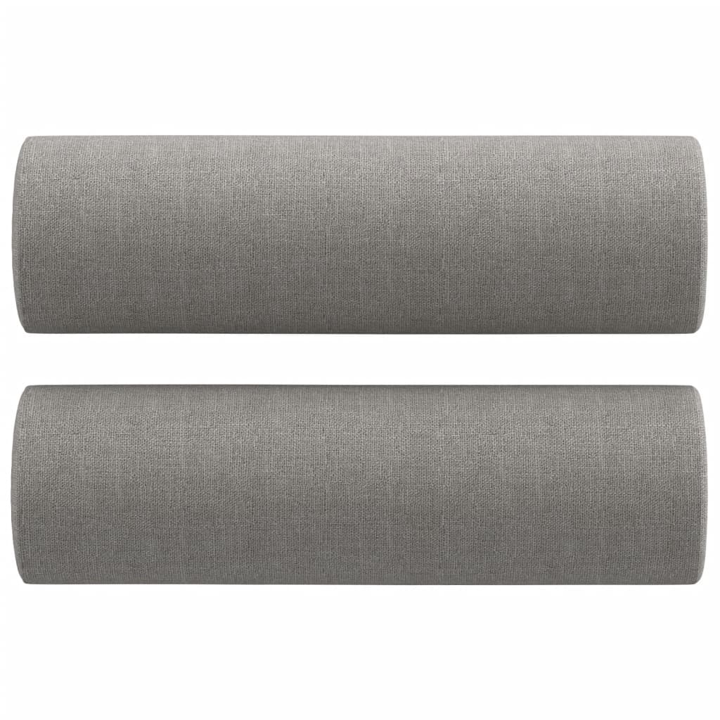 vidaXL 2-Seater Sofa with Pillows&Cushions Dark Gray 47.2" Fabric-46