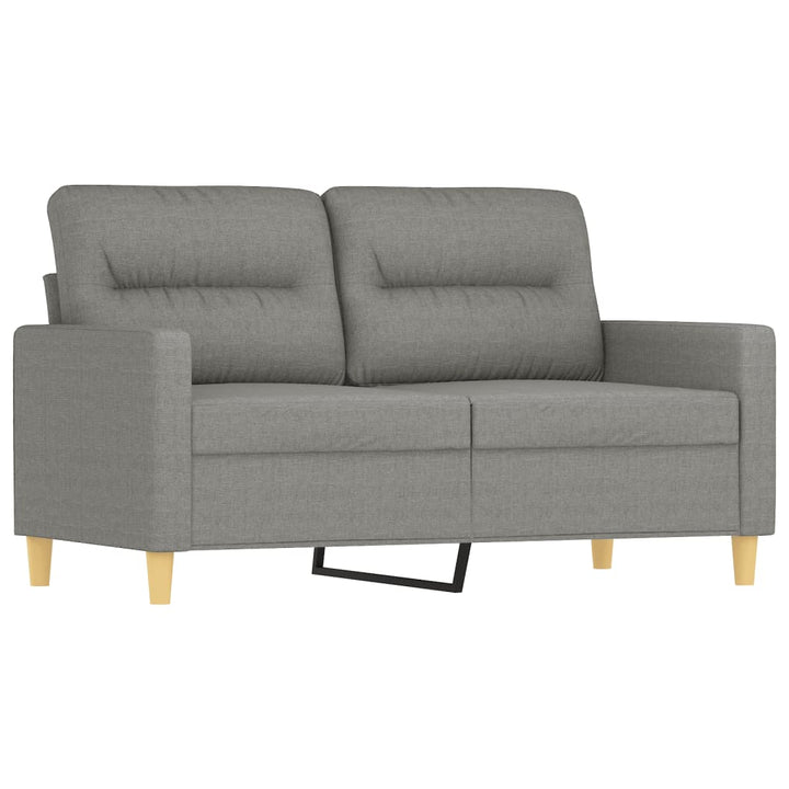 vidaXL 2-Seater Sofa with Pillows&Cushions Dark Gray 47.2" Fabric-36