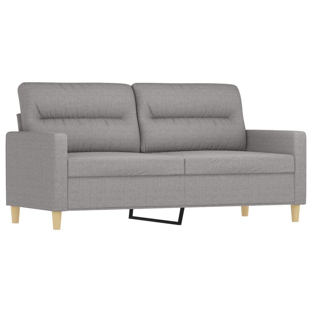 vidaXL 2-Seater Sofa with Pillows&Cushions Dark Gray 47.2" Fabric-7