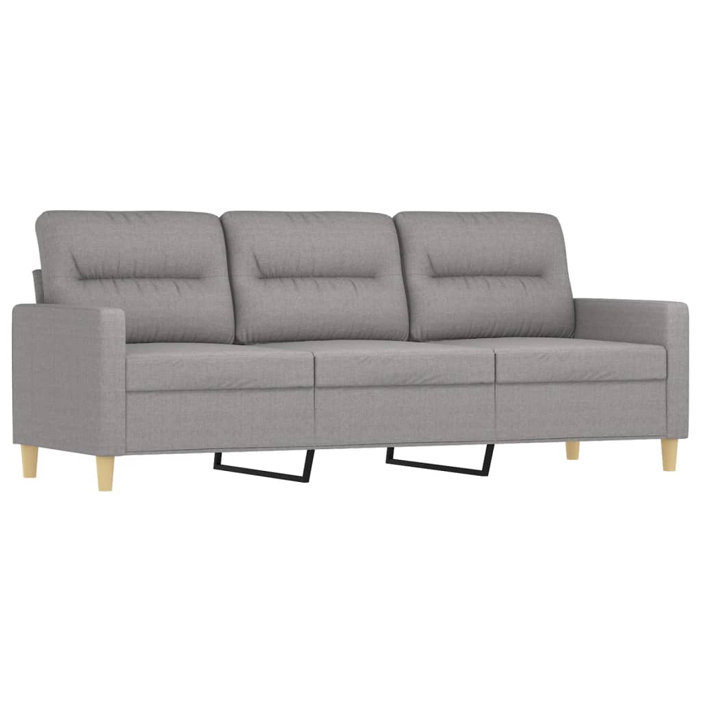 vidaXL 2-Seater Sofa with Pillows&Cushions Dark Gray 47.2" Fabric-21