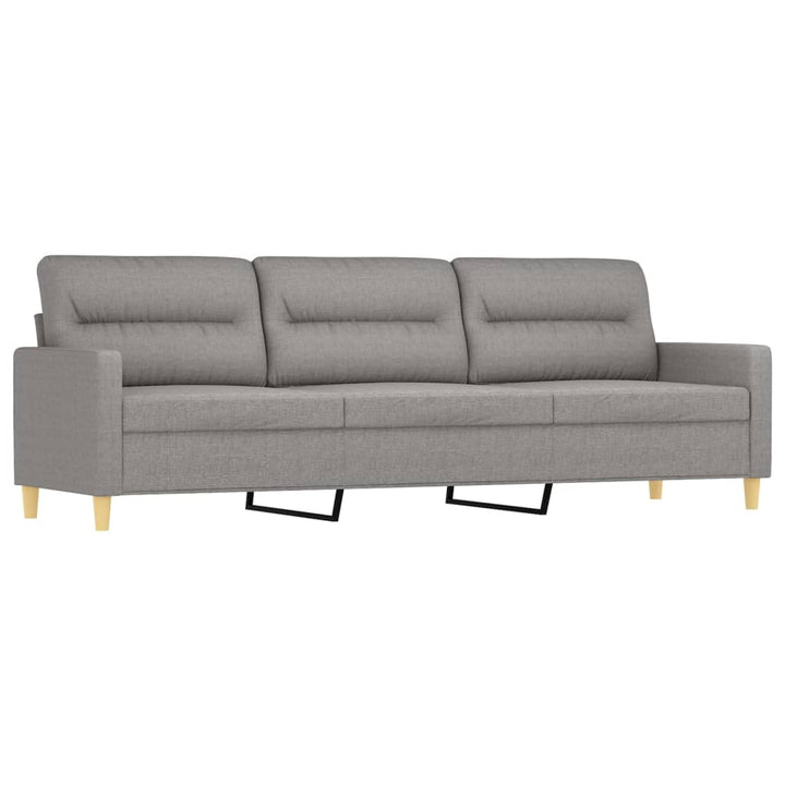 vidaXL 2-Seater Sofa with Pillows&Cushions Dark Gray 47.2" Fabric-52
