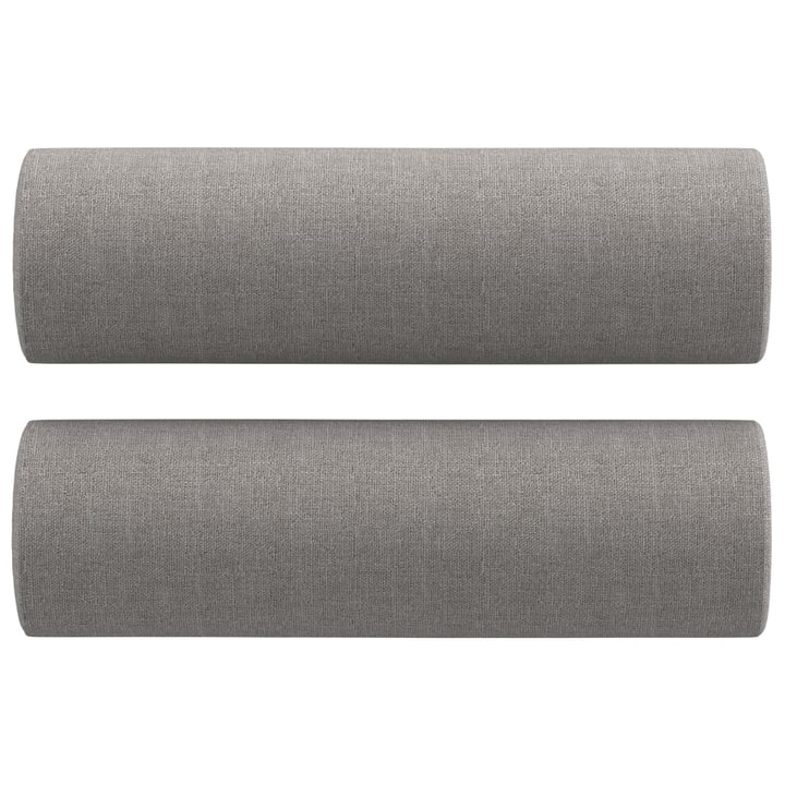 vidaXL 2-Seater Sofa with Pillows&Cushions Dark Gray 47.2" Fabric-0