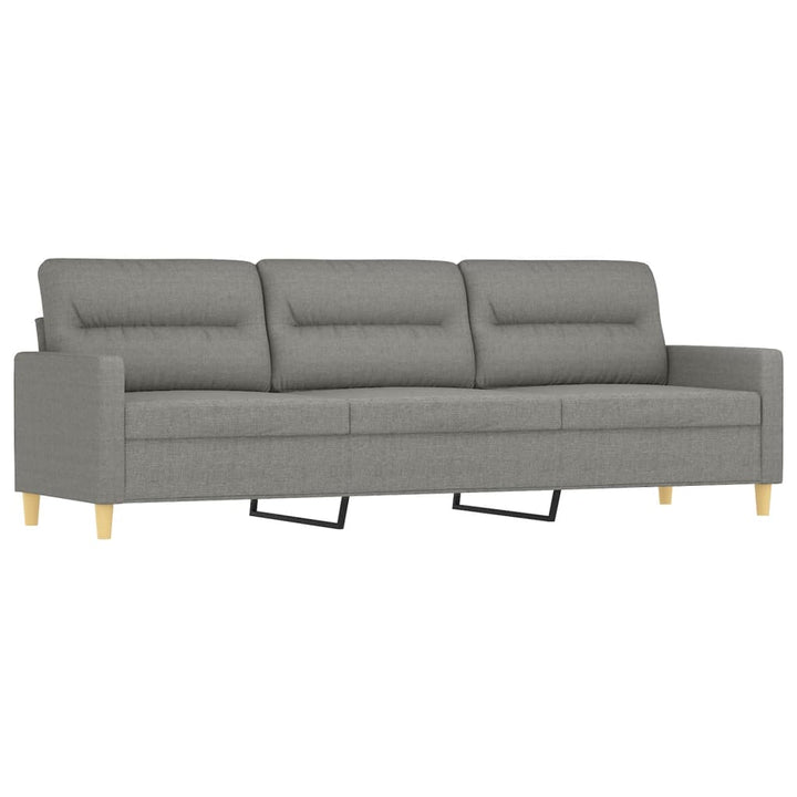 vidaXL 2-Seater Sofa with Pillows&Cushions Dark Gray 47.2" Fabric-23