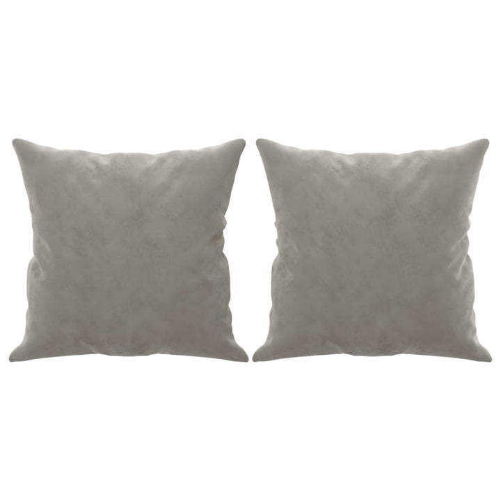 vidaXL 2-Seater Sofa with Pillows&Cushions Dark Gray 47.2" Velvet-11