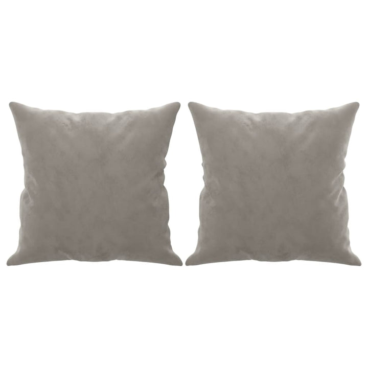 vidaXL 2-Seater Sofa with Pillows&Cushions Dark Gray 47.2" Velvet-17