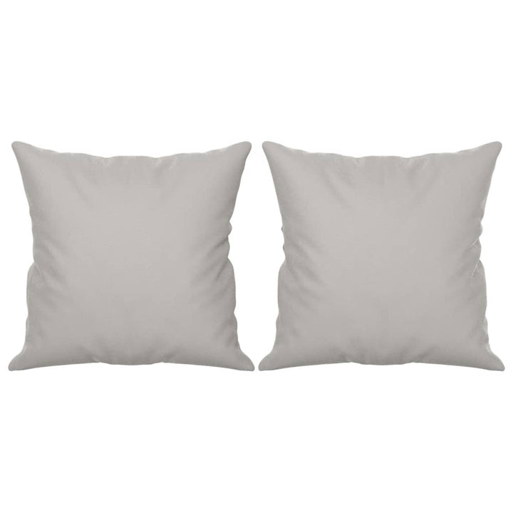 vidaXL 2-Seater Sofa with Pillows&Cushions Dark Gray 47.2" Microfiber Fabric-3