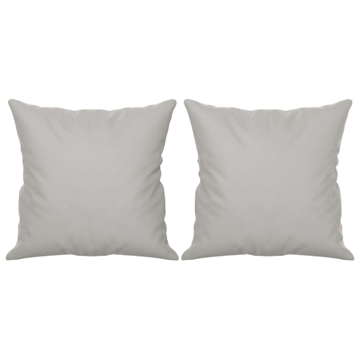 vidaXL 2-Seater Sofa with Pillows&Cushions Dark Gray 47.2" Microfiber Fabric-46