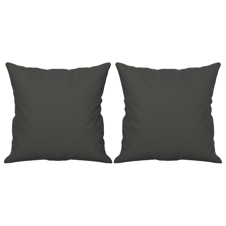 vidaXL 3 Piece Sofa Set with Pillows Dark Gray Microfiber Fabric-14