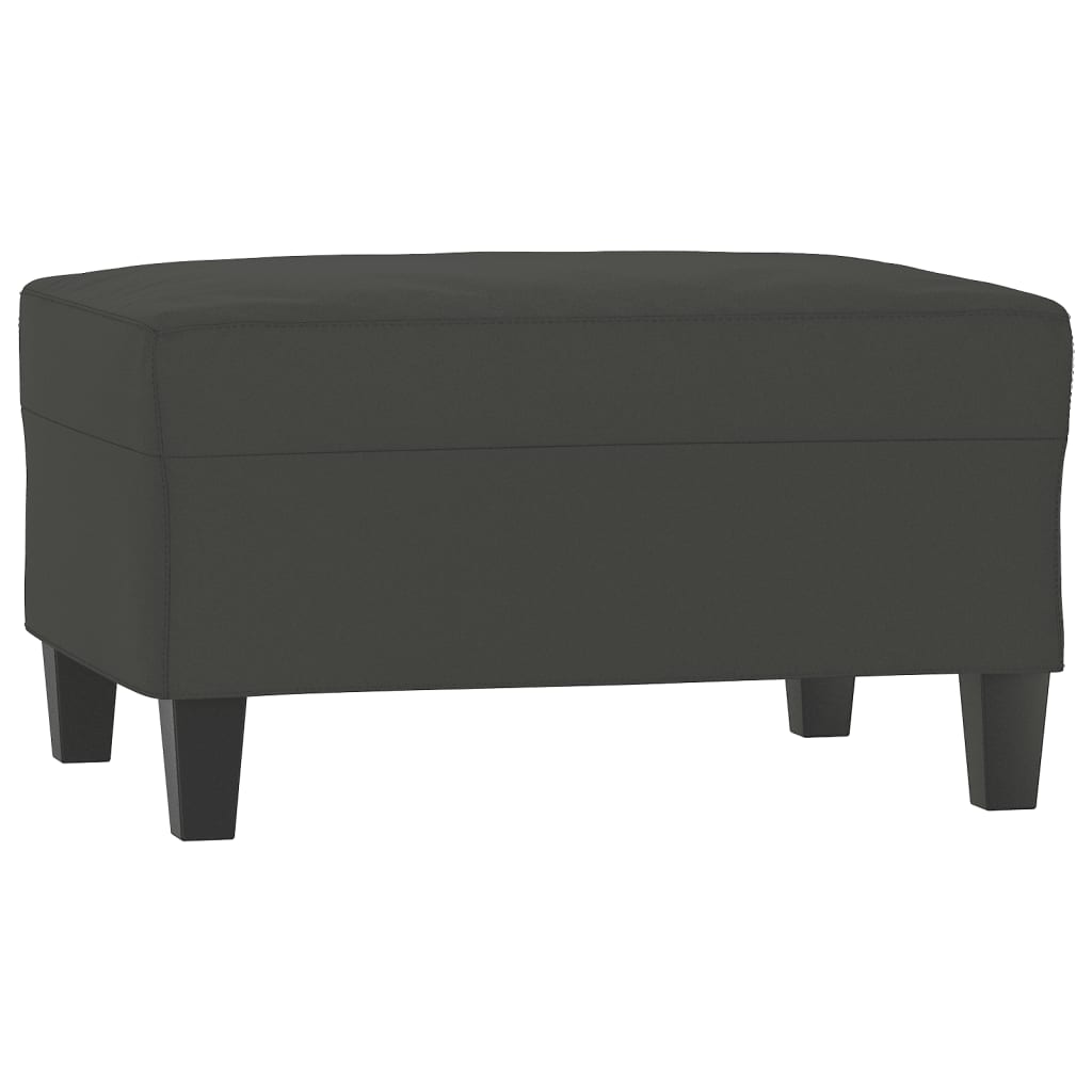 vidaXL 3 Piece Sofa Set with Pillows Dark Gray Microfiber Fabric-57