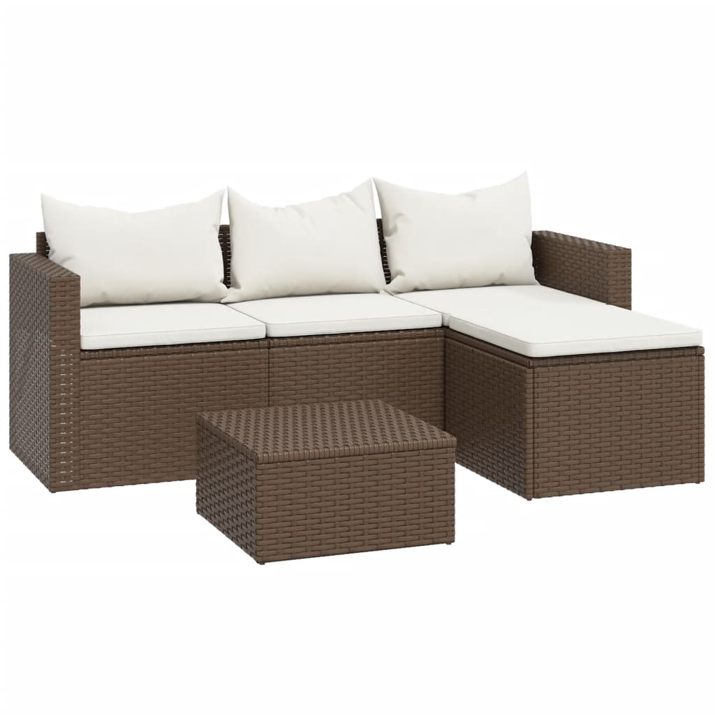 vidaXL Patio Furniture Set Patio Lounge Set Outdoor Furniture Poly Rattan-9